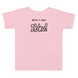 Ibho on Toddler Short Sleeve Tee - PINK/WHITE