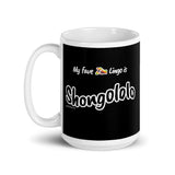 "Shongololo" on Black Mug