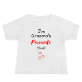 Gran's Fave on Baby Short Sleeve Tee - Colours