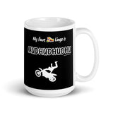 "Mudhudhudhu" on Black Mug