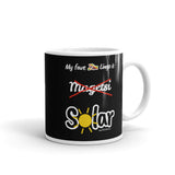 "Solar" on Black Mug