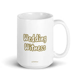 Wedding Witness Mug GOLD