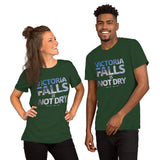 "Vic Falls is Not Dry" on Short-Sleeve Unisex T-Shirt in COLOURS
