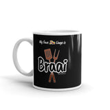 "Braai" on Black Mug