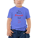Mom's Fave on Toddler Short Sleeve Tee - BLUE/PINK/WHITE
