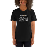"Ibho!" on Short-Sleeve Unisex T-Shirt in BLACK