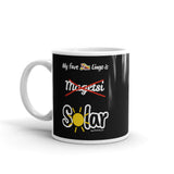"Solar" on Black Mug