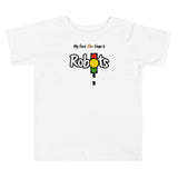 Robots on Toddler Short Sleeve Tee - PINK/WHITE