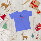 Dad's Fave on Toddler Short Sleeve Tee - BLUE/PINK/WHITE