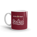 "Sadza" on Red Mug