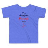 Granpa's Fave on Toddler Short Sleeve Tee - BLUE/PINK/WHITE