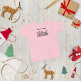 Ibho on Toddler Short Sleeve Tee - PINK/WHITE