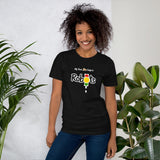 "Robots" on Short-Sleeve Unisex T-Shirt in BLACK