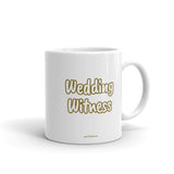 Wedding Witness Mug GOLD