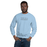 ZimXcite - Unisex Jersey (Sweatshirt) Light Blue/Grey