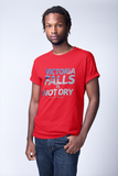 "Vic Falls is Not Dry" on Short-Sleeve Unisex T-Shirt in COLOURS