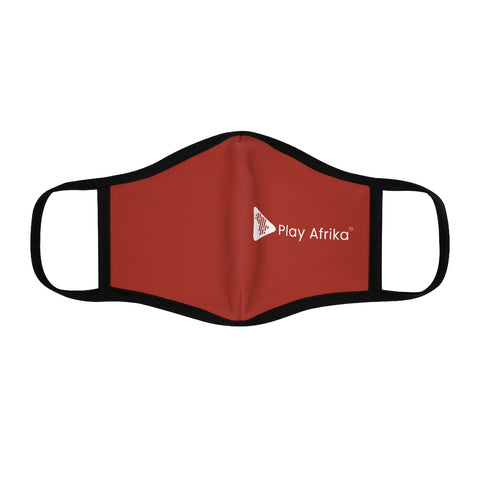 Fitted Polyester Face Mask - Red Plain