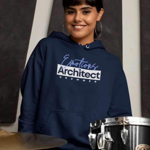 Drums 'Emotions Architect' Unisex Hoodie by Ryan Koriya