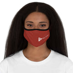 Fitted Polyester Face Mask - Red Plain