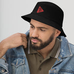 Play Afrika - Bucket Hat (Red on Black)