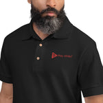 Play Afrika - Men’s Embroidered Polo Shirt (Red Logo)
