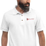 Play Afrika - Men’s Embroidered Polo Shirt (Red Logo)