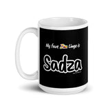 "Sadza" on Black Mug