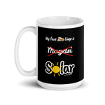 "Solar" on Black Mug