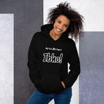 "Ibho!" on Unisex Heavy Blend Hoodie in BLACK