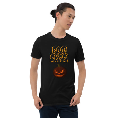 Halloween Boo Ekse! on Short-Sleeve Unisex T-Shirt