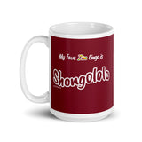 "Shongololo" on Red Mug