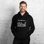 "Ibho!" on Unisex Heavy Blend Hoodie in BLACK