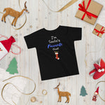 Santa's Fave on Toddler Short Sleeve Tee - BLACK/BLUE