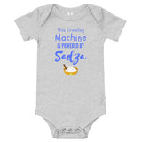 CRAWL Sadza Machine - Baby Bodysuit - Colours Blue Text