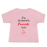 Gran's Fave on Baby Short Sleeve Tee - Colours