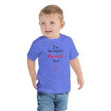 Granpa's Fave on Toddler Short Sleeve Tee - BLUE/PINK/WHITE
