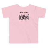 Ibho on Toddler Short Sleeve Tee - PINK/WHITE