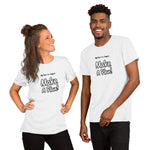 "Make A Plan!" on Short-Sleeve Unisex T-Shirt in WHITE