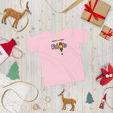 Robots on Toddler Short Sleeve Tee - PINK/WHITE