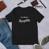 "Shongololo" on Short-Sleeve Unisex T-Shirt in BLACK