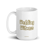 Wedding Witness Mug GOLD