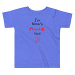 Mom's Fave on Toddler Short Sleeve Tee - BLUE/PINK/WHITE