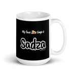 "Sadza" on Black Mug