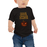 Halloween Boo Ekse! on Baby Short Sleeve Tee