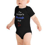 Gramp's Fave - Baby Bodysuit - Black