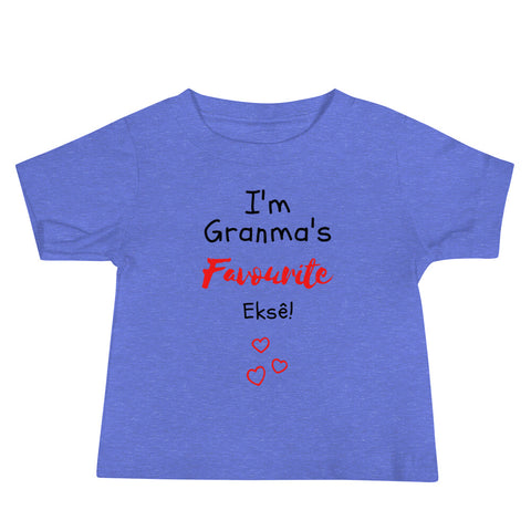 Gran's Fave on Baby Short Sleeve Tee - Colours