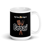 "Braai" on Black Mug