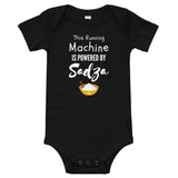 RUN Sadza Machine - Baby Bodysuit - Black