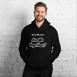 "Are We Together?" on Unisex Heavy Blend Hoodie in BLACK