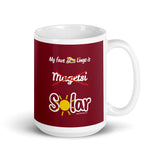 "Solar" on Red Mug